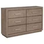 KENORA 6-DRAWER DRESSER BARLEY BROWN