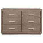 KENORA 6-DRAWER DRESSER BARLEY BROWN - Image 3