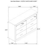 KENORA 6-DRAWER DRESSER BARLEY BROWN - Image 13