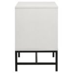 SONORA 2-DRAWER NIGHTSTAND BEDSIDE TABLE WHITE - Image 5