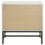 SONORA 2-DRAWER NIGHTSTAND BEDSIDE TABLE WHITE - Image 7