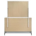 SONORA 6-DRAWER DRESSER WITH MIRROR WHITE - Image 7