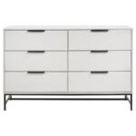 SONORA 6-DRAWER BEDROOM DRESSER WHITE - Image 3