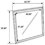 SONORA DRESSER MIRROR WHITE - Image 5