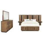 TERRACE 5-PIECE QUEEN PANEL BEDROOM SET ASH BROWN - Image 2