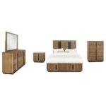 TERRACE 5-PIECE QUEEN BEDROOM SET ASH BROWN - Image 2