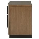 TERRACE 2-DRAWER NIGHTSTAND BEDSIDE TABLE ASH BROWN - Image 5