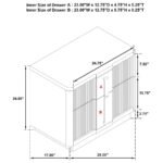 TERRACE 2-DRAWER NIGHTSTAND BEDSIDE TABLE ASH BROWN - Image 13