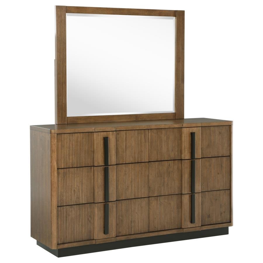224903M_02x900.jpg TERRACE 6-DRAWER DRESSER AND MIRROR ASH BROWN - Image 1