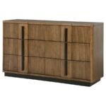 TERRACE 6-DRAWER DRESSER CABINET ASH BROWN - Image 4