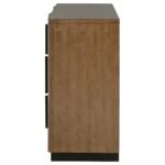 TERRACE 6-DRAWER DRESSER CABINET ASH BROWN - Image 5