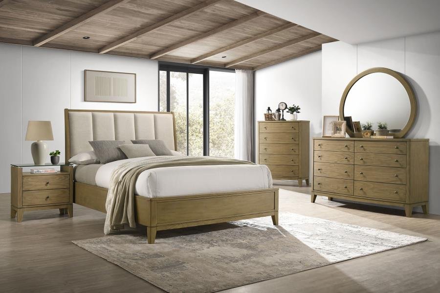 224921Q-S5_01x900.jpg GRANADA 5-PIECE QUEEN BEDROOM SET NATURAL PINE - Image 1