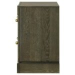 GRAN PARK 2-DRAWER NIGHTSTAND BEDSIDE TABLE DARK COCOA - Image 5