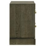 GRAN PARK 2-DRAWER NIGHTSTAND BEDSIDE TABLE DARK COCOA - Image 9