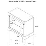 GRAN PARK 2-DRAWER NIGHTSTAND BEDSIDE TABLE DARK COCOA - Image 14