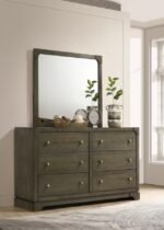 GRAN PARK 6-DRAWER DRESSER AND MIRROR DARK COCOA - Image 2