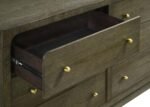 GRAN PARK 6-DRAWER DRESSER AND MIRROR DARK COCOA - Image 10