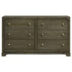 GRAN PARK 6-DRAWER DRESSER CABINET DARK COCOA - Image 3