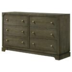GRAN PARK 6-DRAWER DRESSER CABINET DARK COCOA - Image 4