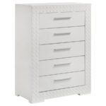 IVES 5-PIECE QUEEN BEDROOM SET WHITE HIGH GLOSS - Image 11