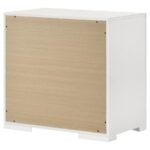 IVES 2-DRAWER NIGHTSTAND BEDSIDE TABLE WHITE HIGH GLOSS - Image 8