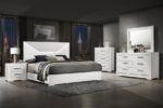 IVES 2-DRAWER NIGHTSTAND BEDSIDE TABLE WHITE HIGH GLOSS - Image 14