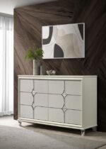 OLIVIA 6-DRAWER DRESSER CABINET PEARL WHITE - Image 2