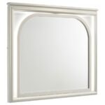 OLIVIA LED DRESSER MIRROR PEARL WHITE