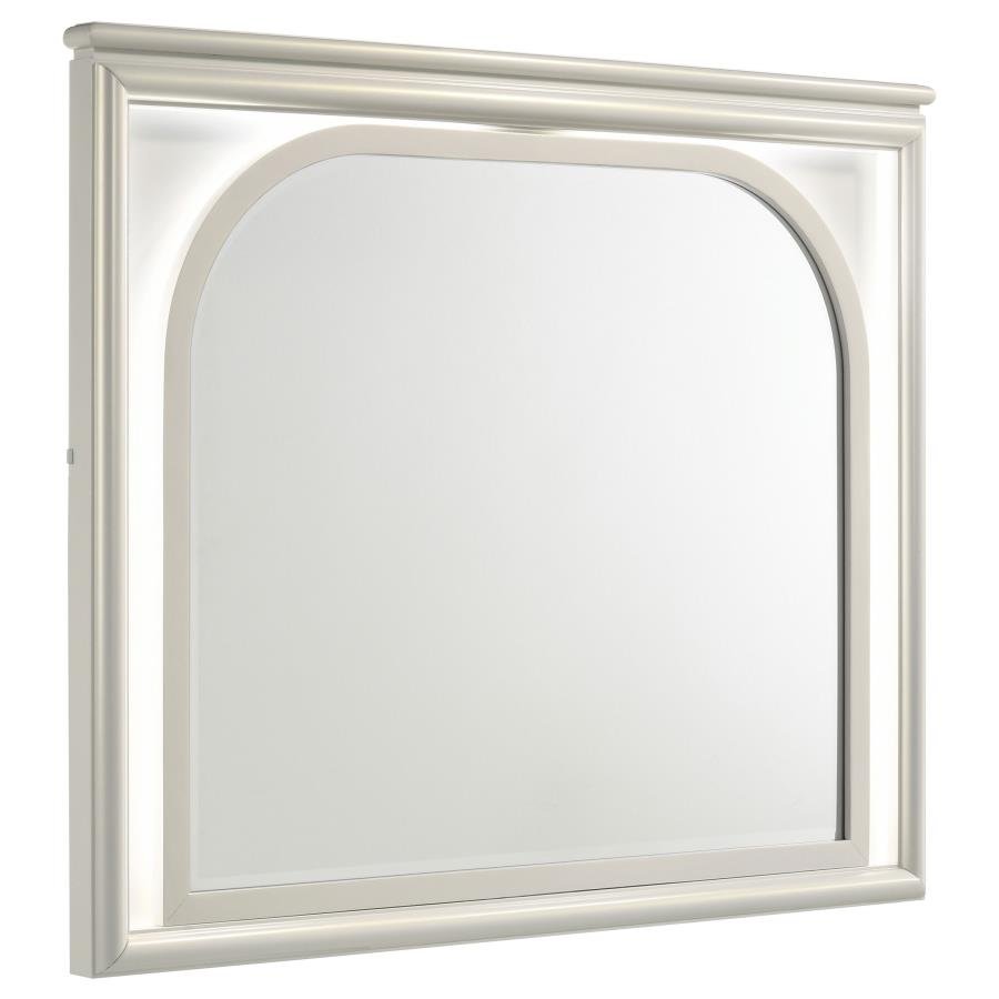 224954_02x900.jpg OLIVIA LED DRESSER MIRROR PEARL WHITE - Image 1
