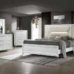 MARMORE 5-PIECE QUEEN BEDROOM SET WHITE