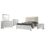 MARMORE 5-PIECE QUEEN BEDROOM SET WHITE - Image 2