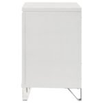 MARMORE 2-DRAWER NIGHTSTAND BEDSIDE TABLE WHITE - Image 5