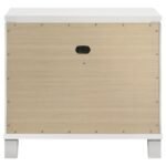 MARMORE 2-DRAWER NIGHTSTAND BEDSIDE TABLE WHITE - Image 7