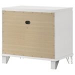 MARMORE 2-DRAWER NIGHTSTAND BEDSIDE TABLE WHITE - Image 8