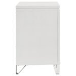 MARMORE 2-DRAWER NIGHTSTAND BEDSIDE TABLE WHITE - Image 9