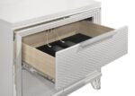 MARMORE 2-DRAWER NIGHTSTAND BEDSIDE TABLE WHITE - Image 10