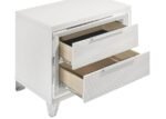 MARMORE 2-DRAWER NIGHTSTAND BEDSIDE TABLE WHITE - Image 11