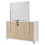 MARMORE 9-DRAWER DRESSER AND LED MIRROR WHITE - Image 8