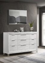 MARMORE 9-DRAWER DRESSER CABINET WHITE - Image 2