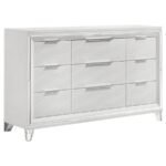 MARMORE 9-DRAWER DRESSER CABINET WHITE