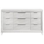 MARMORE 9-DRAWER DRESSER CABINET WHITE - Image 3