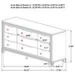MARMORE 9-DRAWER DRESSER CABINET WHITE - Image 16
