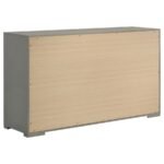 IVES 5-PIECE QUEEN BEDROOM SET GREY HIGH GLOSS - Image 8