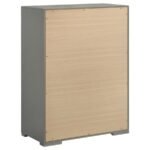 IVES 5-PIECE QUEEN BEDROOM SET GREY HIGH GLOSS - Image 12