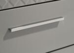 IVES 6-DRAWER DRESSER AND MIRROR GREY HIGH GLOSS - Image 11