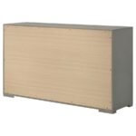 IVES 6-DRAWER DRESSER CABINET GREY HIGH GLOSS - Image 8