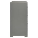 IVES 6-DRAWER DRESSER CABINET GREY HIGH GLOSS - Image 9