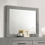 IVES DRESSER MIRROR GREY HIGH GLOSS - Image 2
