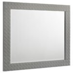 IVES DRESSER MIRROR GREY HIGH GLOSS