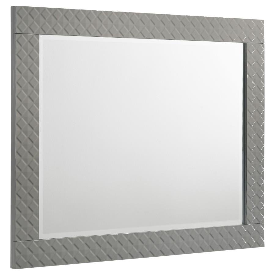 224974_02x900.jpg IVES DRESSER MIRROR GREY HIGH GLOSS - Image 1